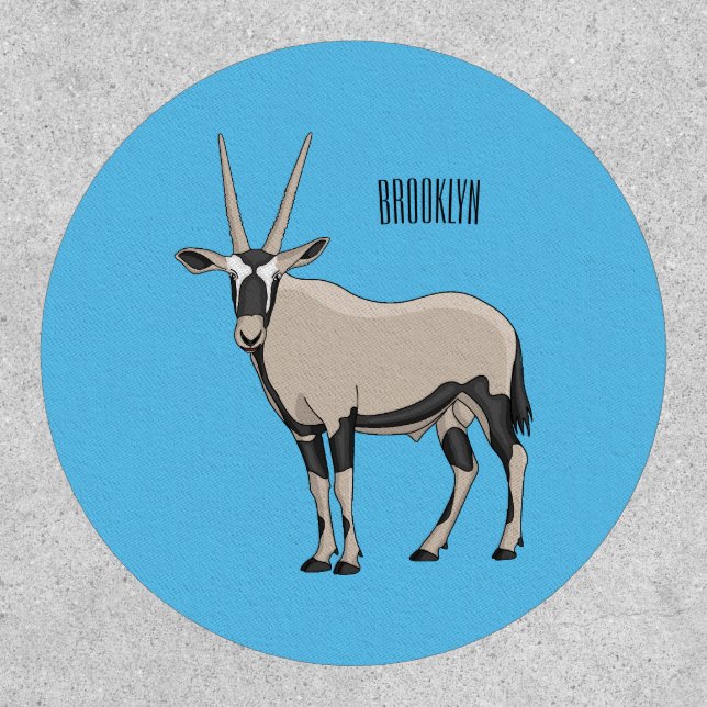 Oryx cartoon illustration patch (Front)