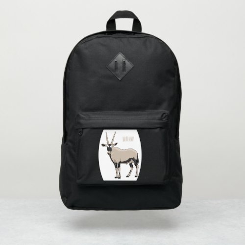 Oryx cartoon illustration port authority backpack