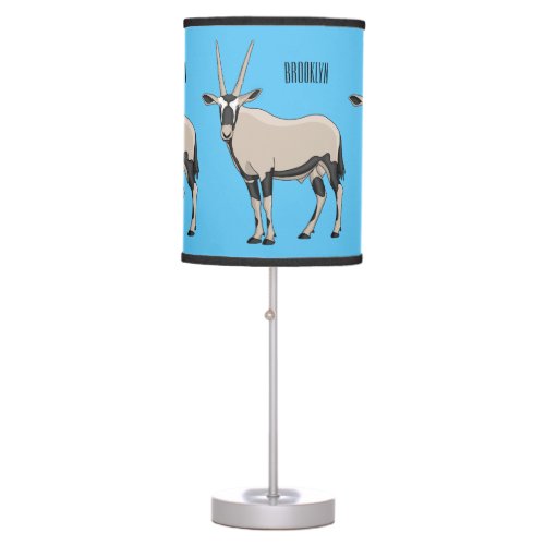 Oryx cartoon illustration  table lamp