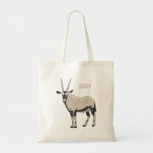 Oryx cartoon illustration tote bag