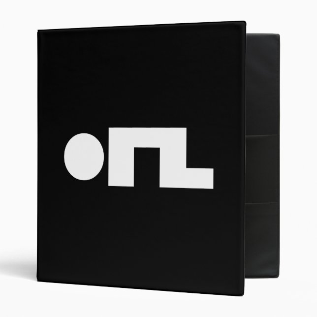 ORZ Emoticon Kaomoji Emoji 3 Ring Binder (Front/Inside)