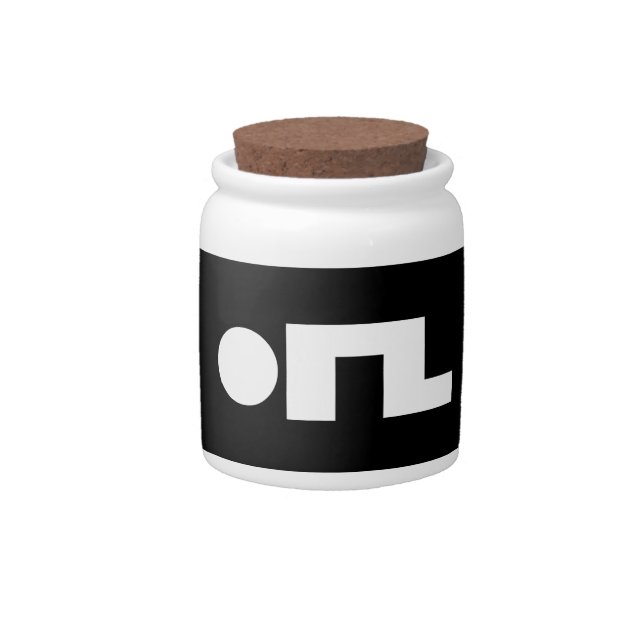 ORZ Emoticon Kaomoji Emoji Candy Jar (Front)