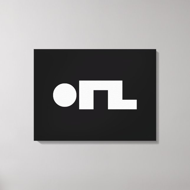 ORZ Emoticon Kaomoji Emoji Canvas Print (Front)