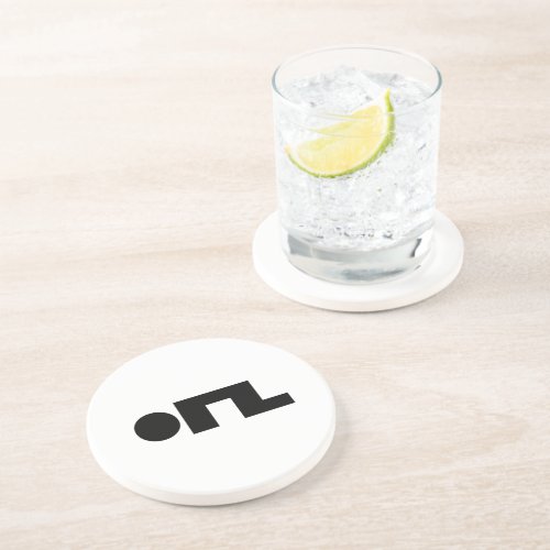 ORZ Emoticon Kaomoji Emoji Coaster