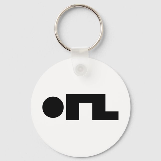 ORZ Emoticon Kaomoji Emoji Keychain (Front)