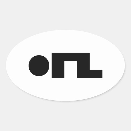 ORZ Emoticon Kaomoji Emoji Oval Sticker