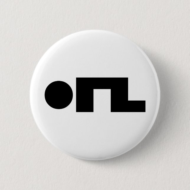 ORZ Emoticon Kaomoji Emoji Pinback Button (Front)