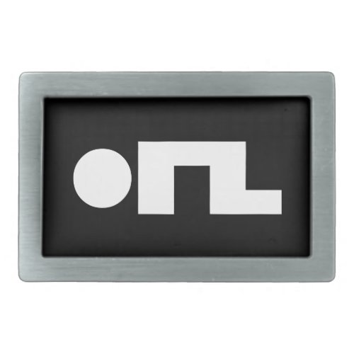 ORZ Emoticon Kaomoji Emoji Rectangular Belt Buckle