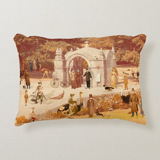 Os Avestruzes de Ponte de Lima / The Ostriches Accent Pillow (Front)