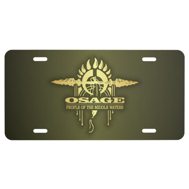 Osage 2o license plate (Front)