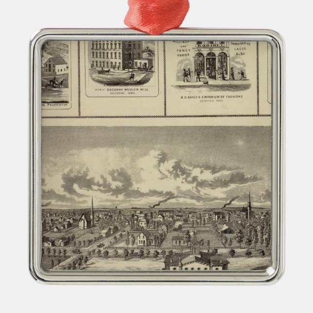 Osage Bldgs, farms, residences Metal Ornament (Front)