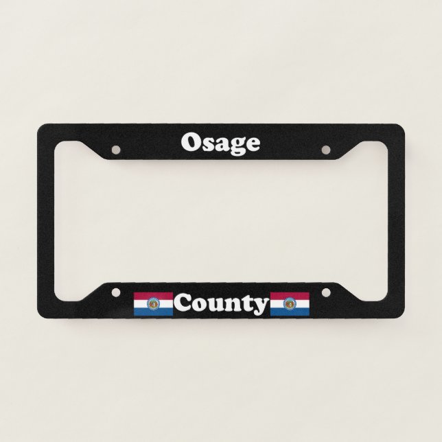 Osage County Missouri LPF License Plate Frame (Front)