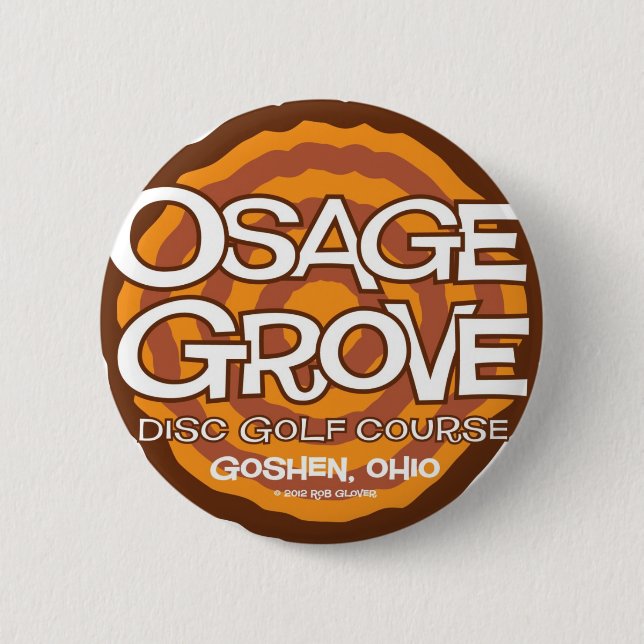 Osage Grove Disc Golf Pinback Button (Front)