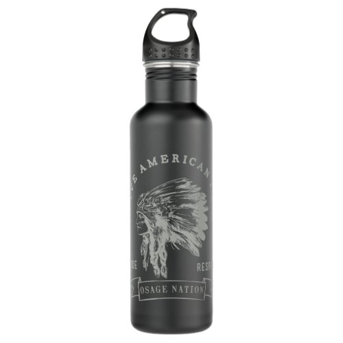 Osage Nation Native American Indian Pride Respect Stainless Steel Water Bottle