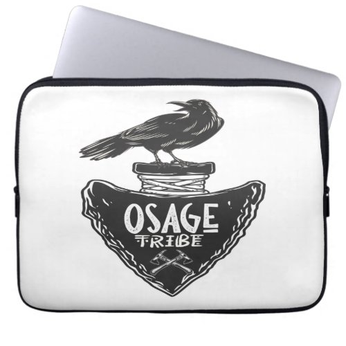 Osage tribe _ Native American Raven Spirit Laptop Sleeve