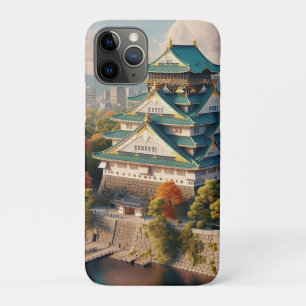Osaka Castle Japan Landscape Vintage Travel iPhone 11 Pro Case