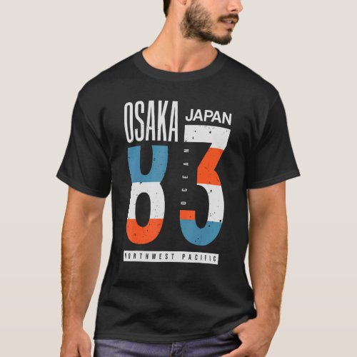 Osaka Japan 83 Ocean North West Pacific T_Shirt