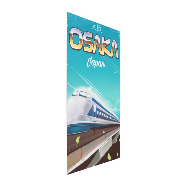Osaka Japan bullet Train Vintage travel poster (3/4)
