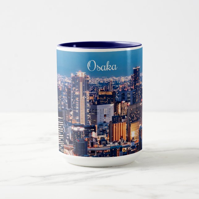 Osaka Japan cityscape Mug (Center)