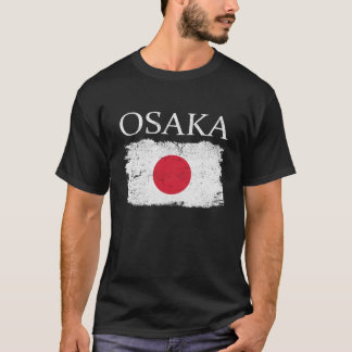 Osaka Japan Flag Japan Tourist Osaka Tourist T-Shirt