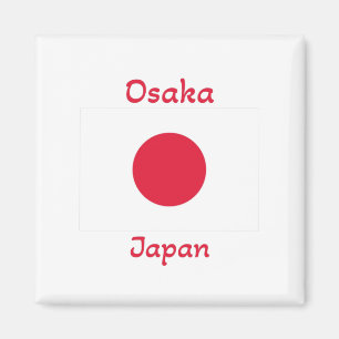 Osaka Japan Flag Magnet