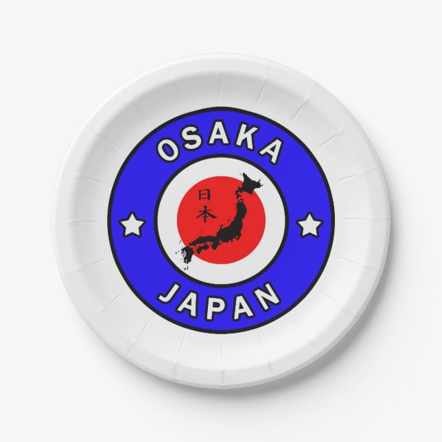 Osaka Japan Paper Plates (Front)