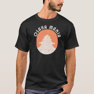 Osaka Japan Retro Style Aesthetic Minimalist Castl T-Shirt