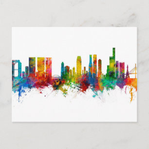 Osaka Japan Skyline Postcard