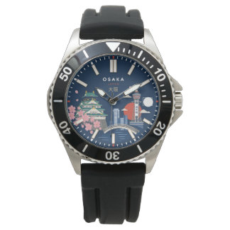 Osaka Japan Travel City Skyline Souvenir Watch