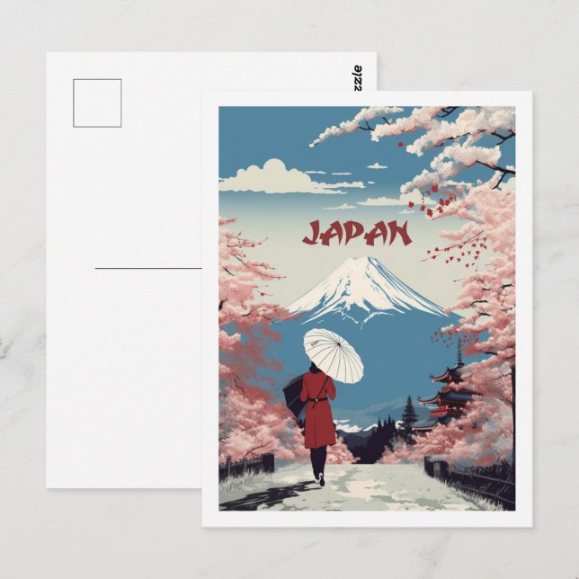 Osaka Japan Vintage Famous Travel Place Postcard (Front/Back)