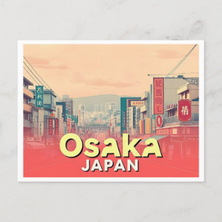 OSAKA JAPAN VINTAGE POSTCARD
