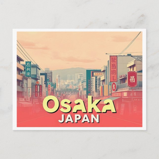 OSAKA JAPAN VINTAGE POSTCARD (Front)