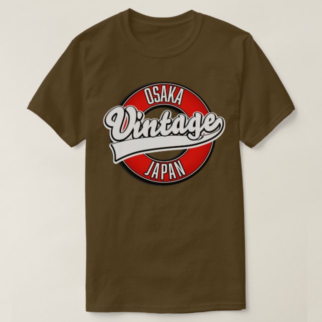 Osaka japan vintage style T-Shirt (Design Front)
