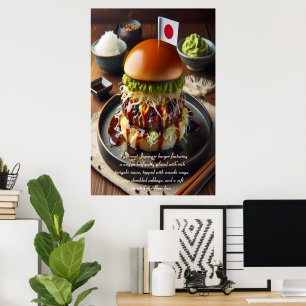 Osaka Oishii Burger Dream 24x36 Poster