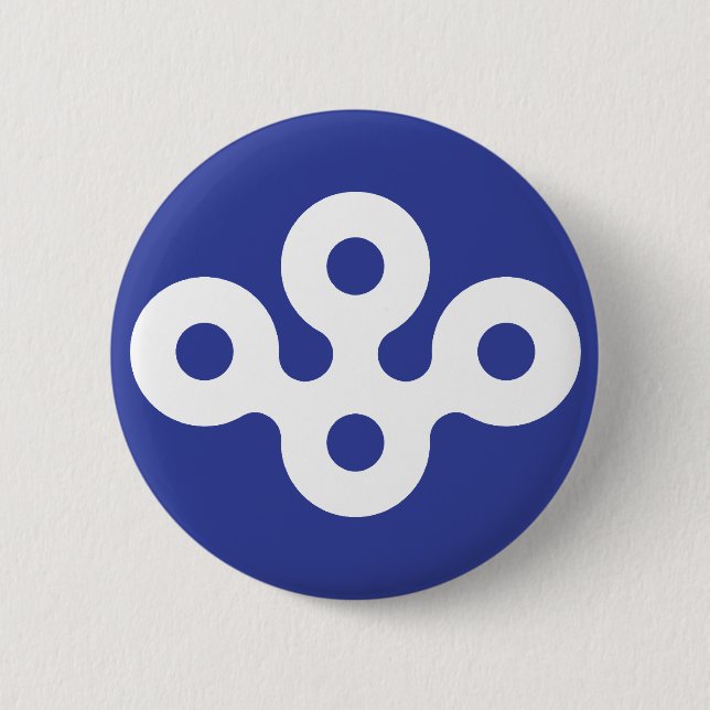 Osaka Prefecture, Japan Button (Front)