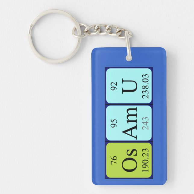 Osamu periodic table name keyring (Front)