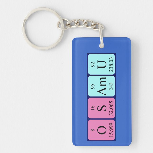 Osamu periodic table name keyring (Front)