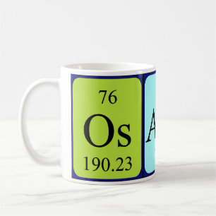 Osamu periodic table name mug