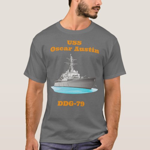 OsAustin DDG79 Destroyer Ship T_Shirt