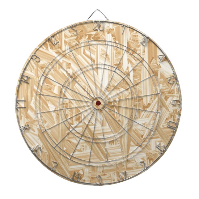 OSB Pattern Chipboard Renovation Dartboard (Front)