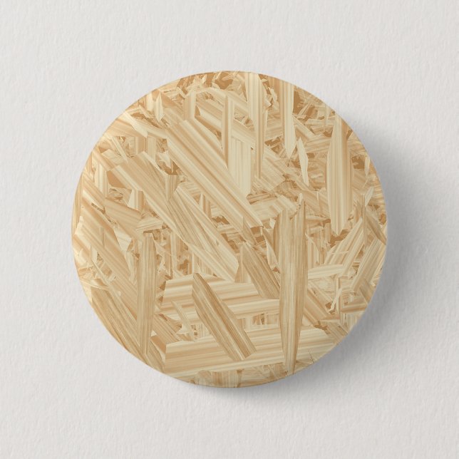 OSB Pattern Chipboard Renovation Pinback Button (Front)