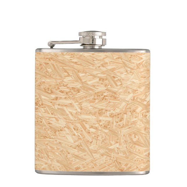 OSB Plywood Print Flask (Front)