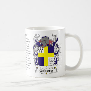 Osborn, the origin, the meaning and the crest coffee mug
