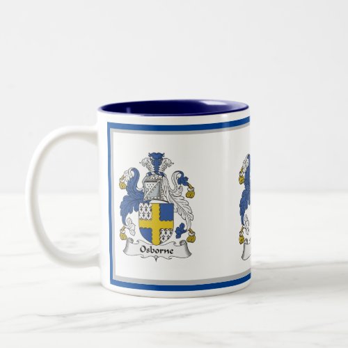 Osborne Family Crest Osborne Coat Of Arms  Coffe Two_Tone Coffee Mug