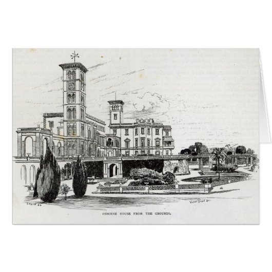 Osborne House from the Grounds Cards (Front Horizontal)