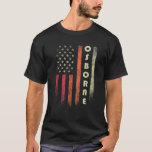 OSBORNE Surname Funny Retro Vintage Birthday Ameri T-Shirt