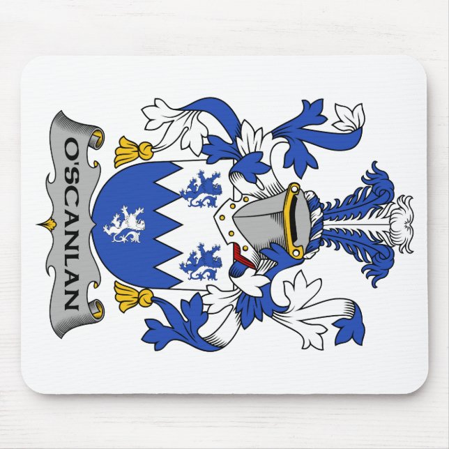 O'Scanlan Family Crest Mouse Pad (Front)