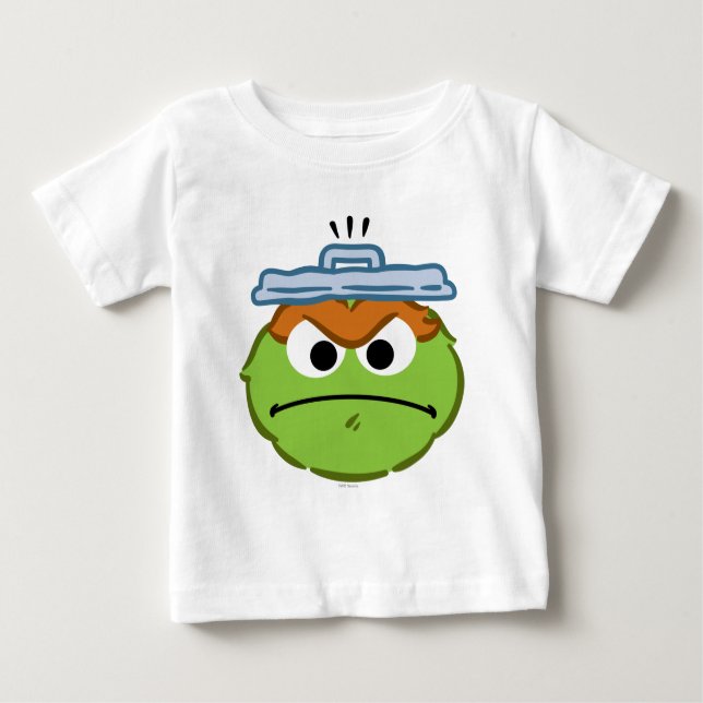 Oscar Angry Face Baby T-Shirt (Front)