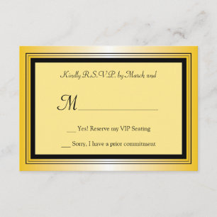 Oscar Award Party RSVP Card
