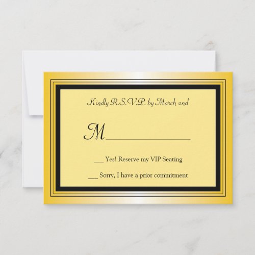 Oscar Award Party RSVP Card